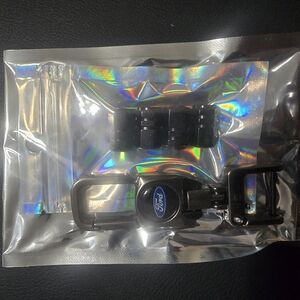 Ford Black and Silver Keychain with Carabiner